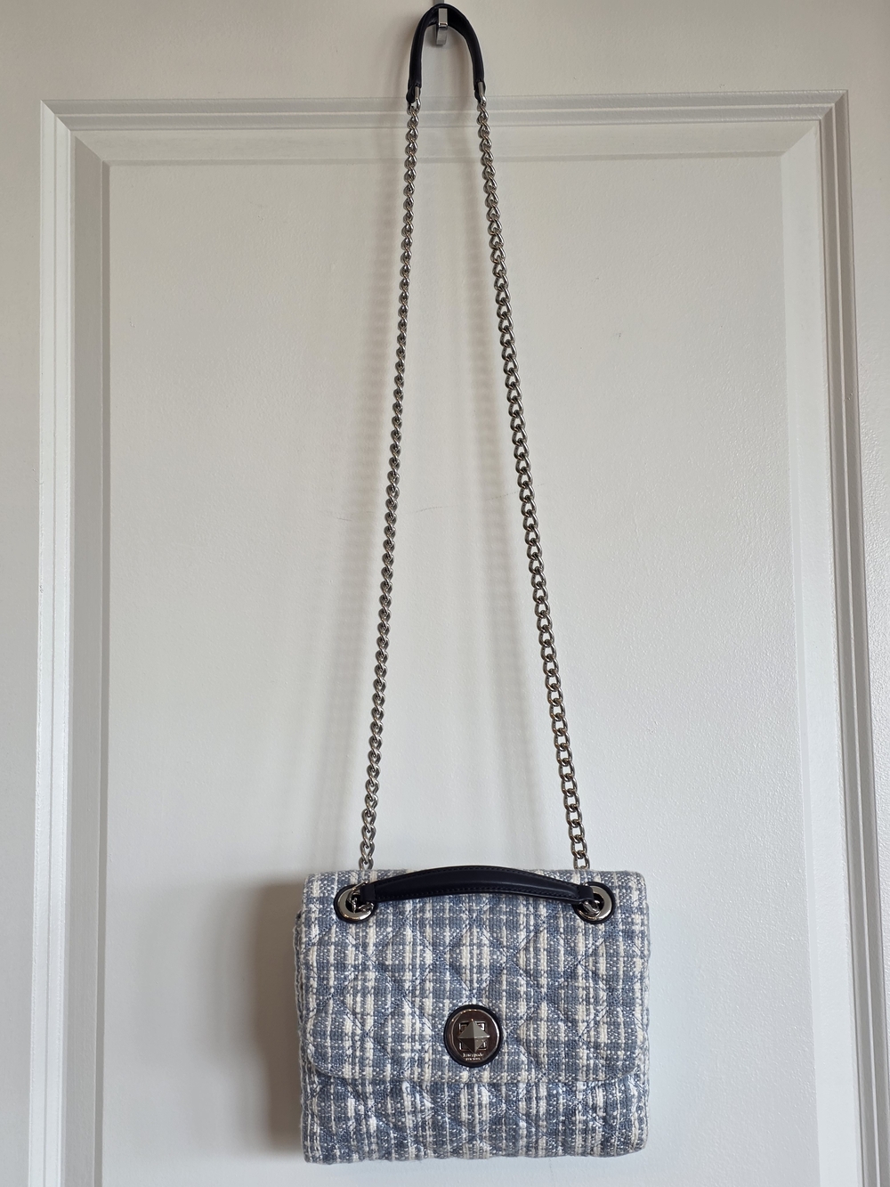 Kate Spade Natalia Denim Tweed Flap Bag - Picture 10 of 10